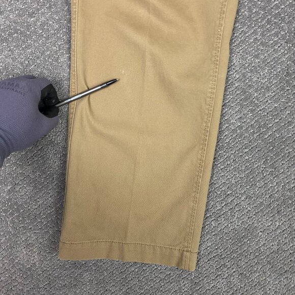 Vintage Y2K Old Navy Loose Cargo Pants Men's 29 x 30 Khaki Baggy Wide Leg - Picture 3 of 14